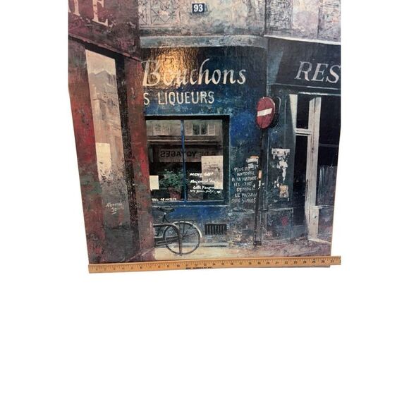 Vintage Paris Café Art Lot – Wine Decor, Clock, Wall Plaques” - Picture 3 of 16